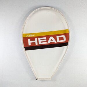 1970s AMF Head tennis racket case, squash racquet sleeve